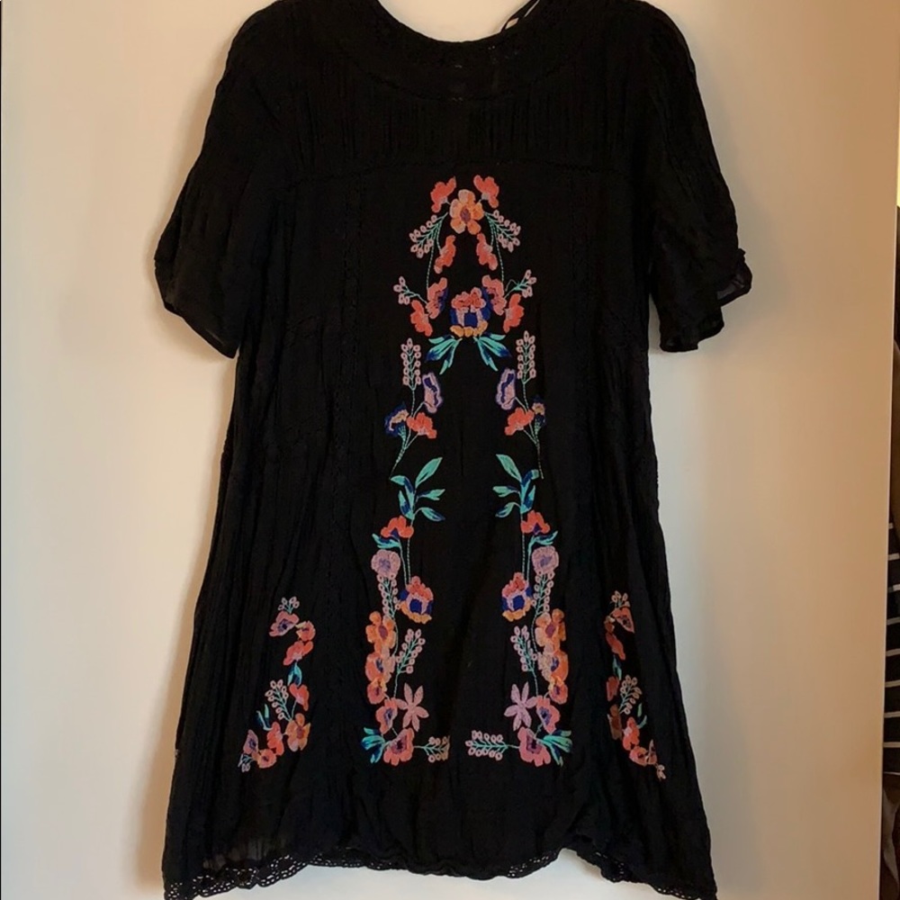 Free People Embroidered Shift Dress